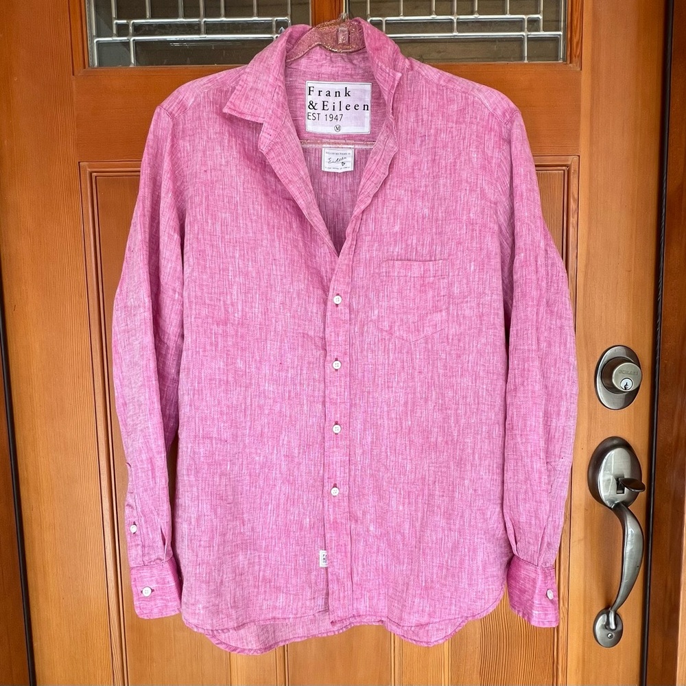 Frank & Eileen “Eileen” 100% Linen Button-Up - Sz M